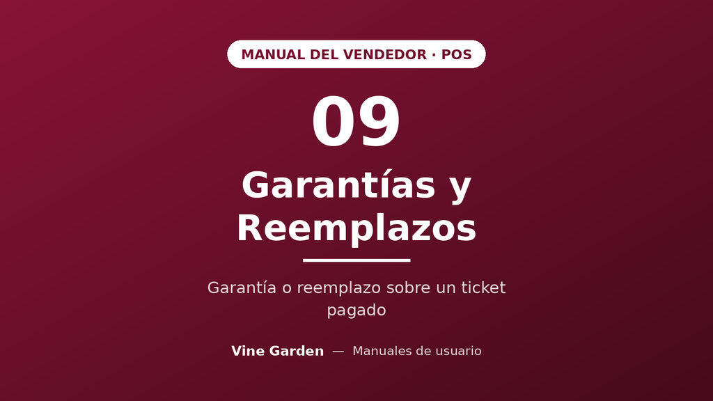 Garantías y Reemplazos · POS